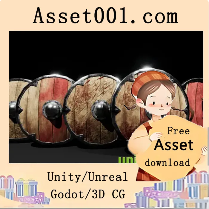 23款中世纪盾牌3D模型资源包，包含2K PBR材质与详细纹理|Medieval Shield Collection 3D v5.3+