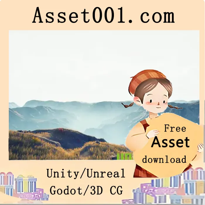 简单风景材质包：包含树木、草地、石头等场景道具|Landscape VOL 01 v4.27+