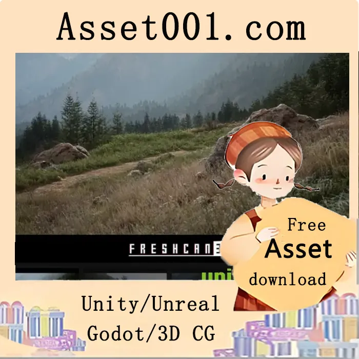 Unreal Engine山地草原环境包：含高精度扫描资产与程序化植被系统|Mountain Grassland Landscape Environment ( Forest Landscape, Rocky Landscape ) v5.3+