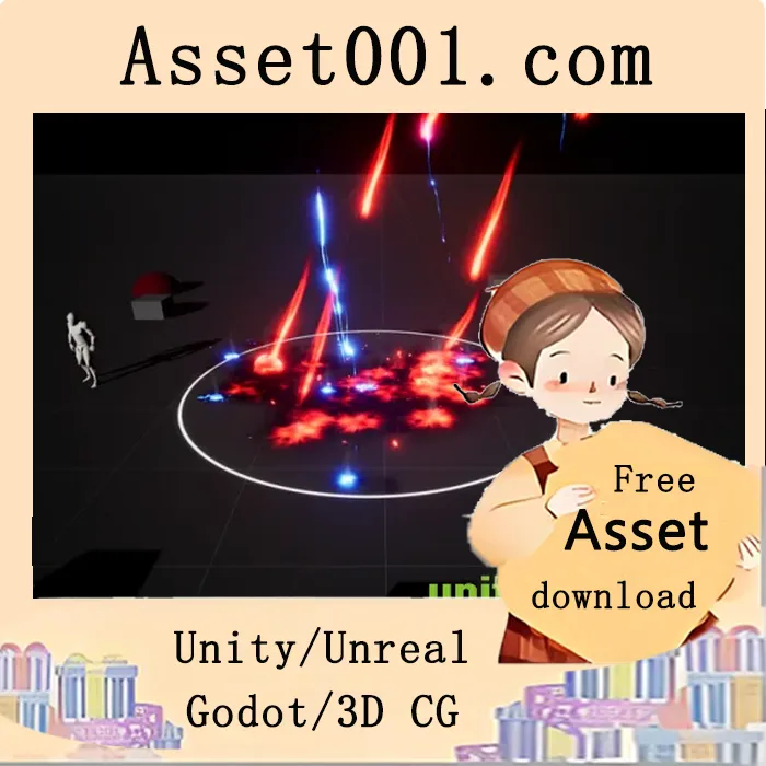 10个高质量的空中魔法攻击特效，适用于RPG、RTS、MMO游戏|Stylized VFX - Air Strikes v4.27+