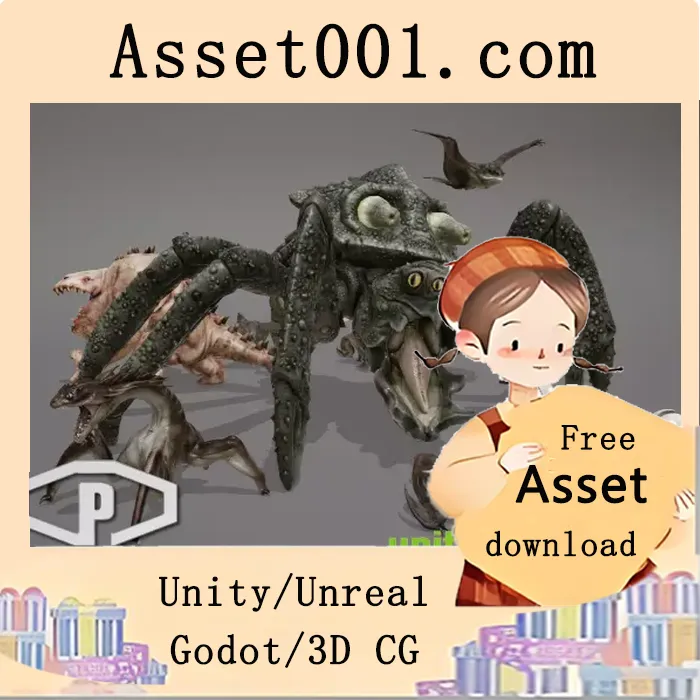 Unity怪物包第9卷：5款新怪物登场|MONSTER PACK VOL 9 v1.0