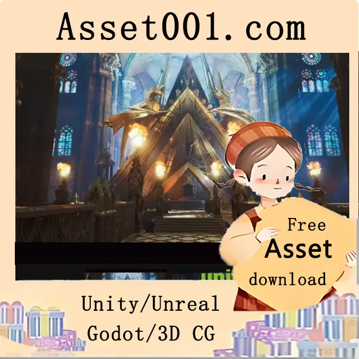 UE5引擎龙庙场景包：支持Lumen与纳米技术的模块化教堂与寺庙环境|Dragon Temple (Temple, Cathedral, Temple Interior, Cathedral Interior) v5.1-5.4+