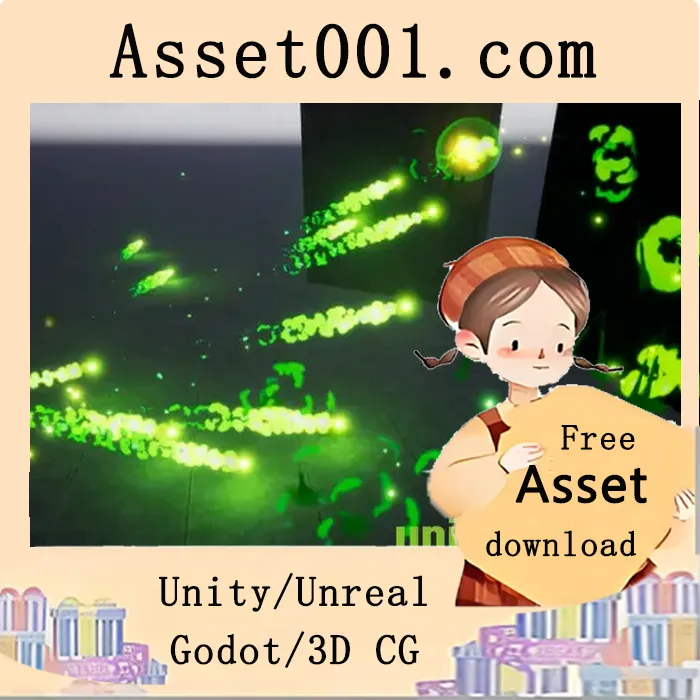 15个手绘动画的Toon弹幕项目，搭配Niagara特效包|Niagara Toon Projectiles v5.0+