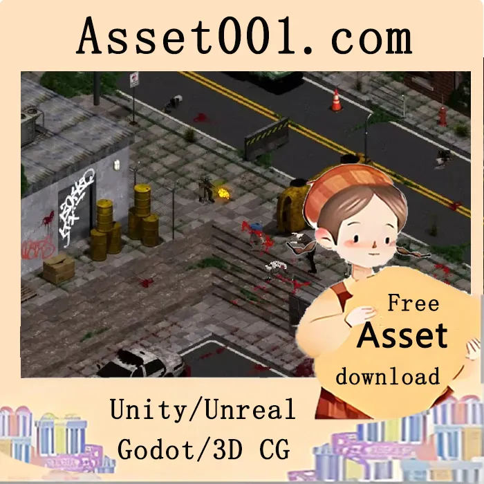 Zombie City - HD Isometric Tileset v1.1|Zombie City - HD Isometric Tileset v1.1