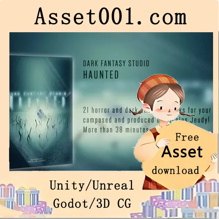 Unity资产商店推荐：黑暗奇幻工作室《Haunted》恐怖氛围音乐专辑|Dark Fantasy Studio- Haunted v1.2