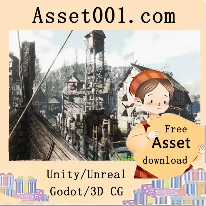 Unity资产商店上线：模块化维京村庄环境包全新发布|Modular Viking Village - Medieval Town - Medieval Village [Modular/Interiors] v3.1