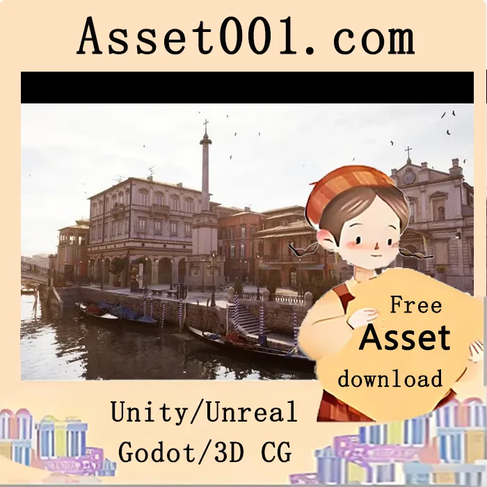 威尼斯城市场景资源包：包含500+模型与200+实时优化资产|Venice - Italian City