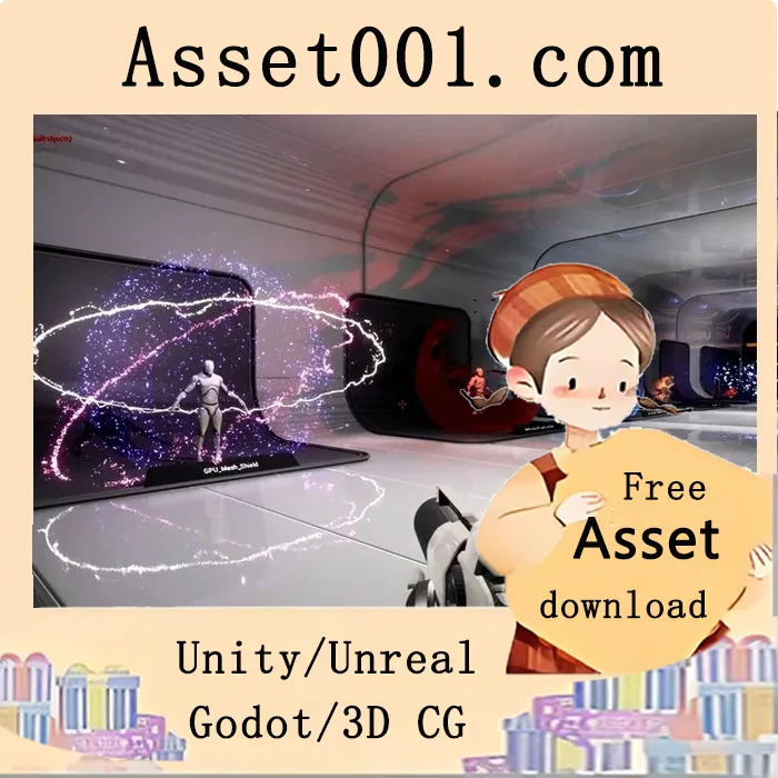 Unreal Engine Niagara 防御特效集：多种粒子效果与独特击中反应|Shield FX Niagara 4.26+