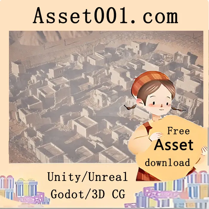 Unity PCG 5.5 古代沙漠废墟环境包：含170个高质量模块化网格资产|Ancient Desert Ruins Environment w/ Map Generator PCG 5.5