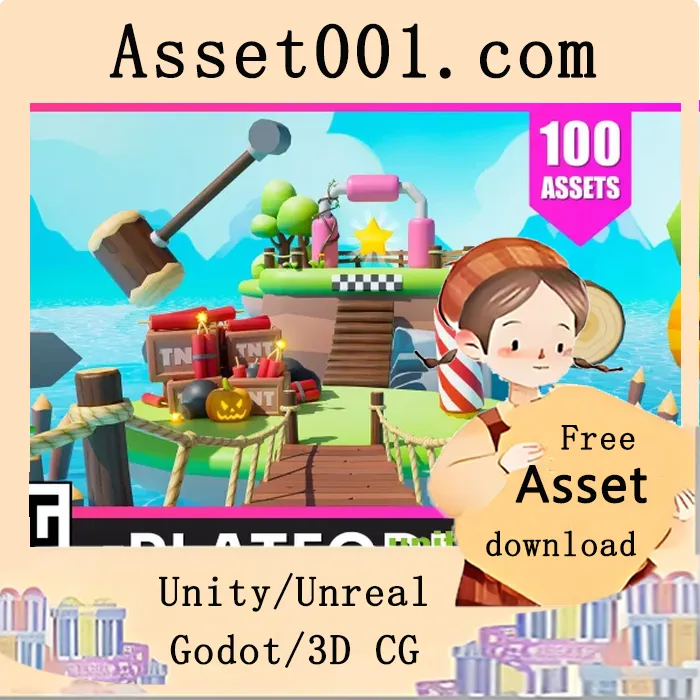 Platformer Deathrun - Low Poly 3D Models Pack v1.4|Platformer Deathrun - Low Poly 3D Models Pack v1.4