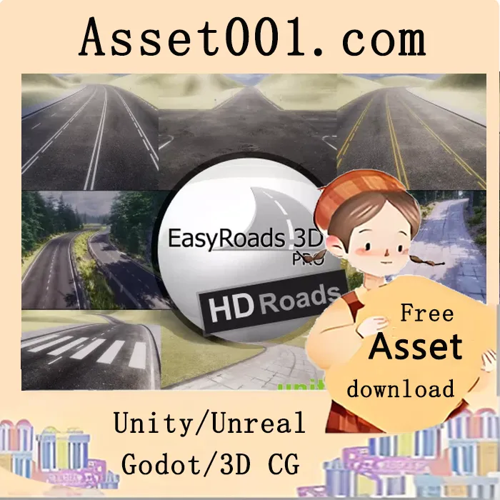 EasyRoads3D Pro 高清道路扩展包：支持URP/HDRP的高性能道路系统|EasyRoads3D Pro Add On - HD Roads v1.2.7 (07 Apr 2026)