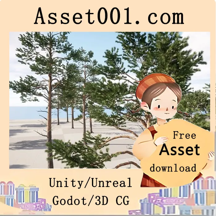 DZ Trees - 松柏类树木包（松树、柏树和冷杉）5.1+ 版本支持Nanite与Lumen|DZ Trees - Conifers (Pines, Cypresses and Firs) 5.1+