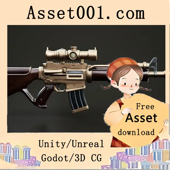 蒸汽朋克机枪3D模型：复古与未来的完美融合|Steampunk Machine Gun