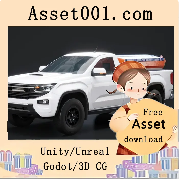 冬季除雪实用车辆：雪地清障卡车设计解析|Snow Plow Pickup Truck – Winter Service Utility Vehicle with Spreader