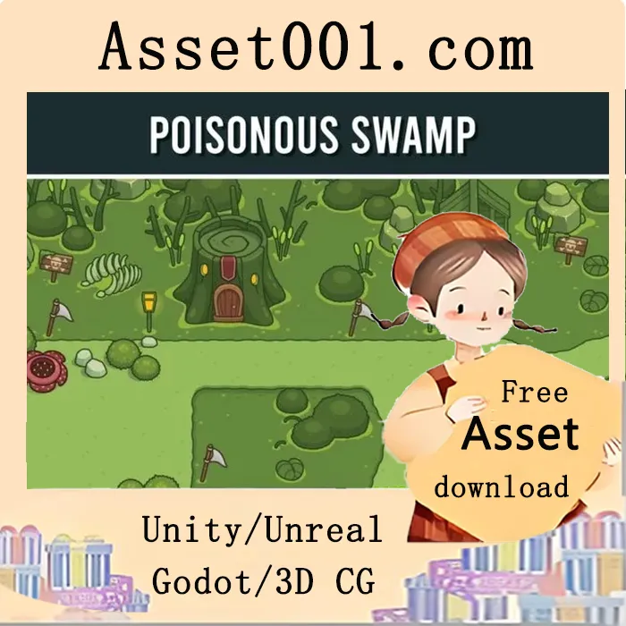 Poison Swamp Game Tileset and Environment Pack|Poison Swamp Game Tileset and Environment Pack