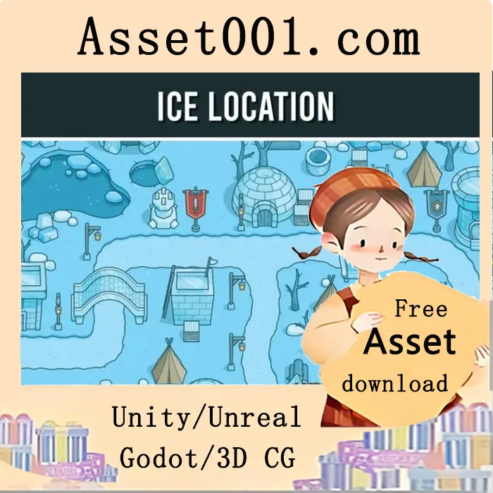Ice Top-Down Location 2D Tileset|Ice Top-Down Location 2D Tileset