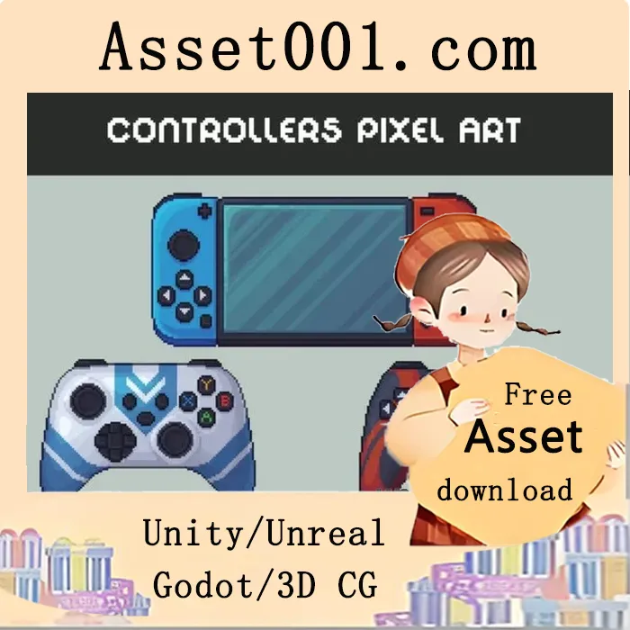 Gamepads and Controllers Pixel Art Asset Pack|Gamepads and Controllers Pixel Art Asset Pack