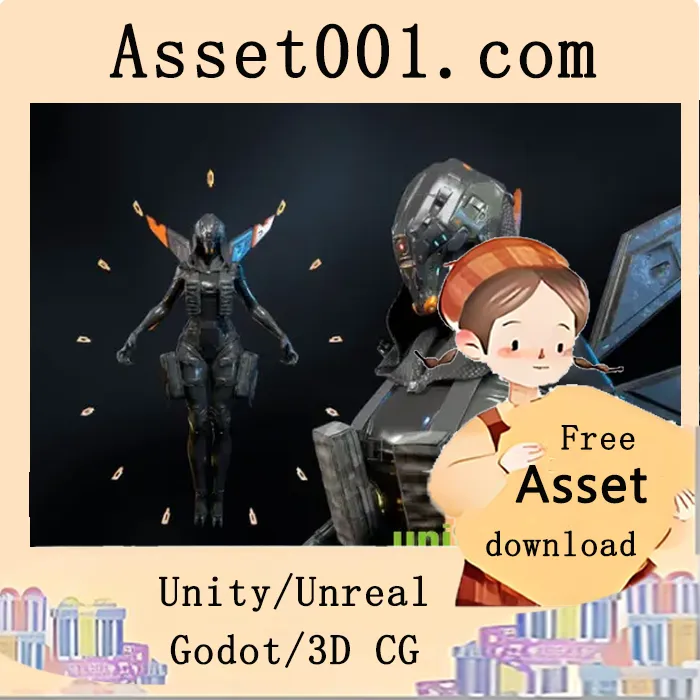 科幻系列第四位角色：女巫模型技术详情|Sci-Fi Character 04 (Witch) v4.27+