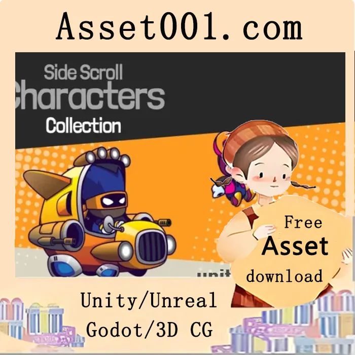 色彩缤纷的卡通角色资产精灵包介绍|Colorful Cartoon Characters Asset Sprite Pack