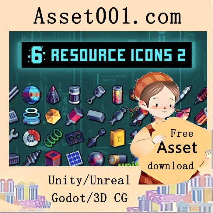 赛博朋克主题32×32像素艺术图标包资源|Resources for Cyberpunk Topic Pixel Art 32×32 Icon Pack