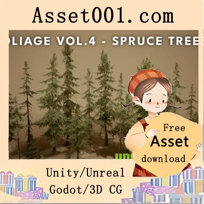 Foliage VOL.4 - Spruce Trees (Nanite and Low Poly) v5.3+|Foliage VOL.4 - Spruce Trees (Nanite and Low Poly) v5.3+