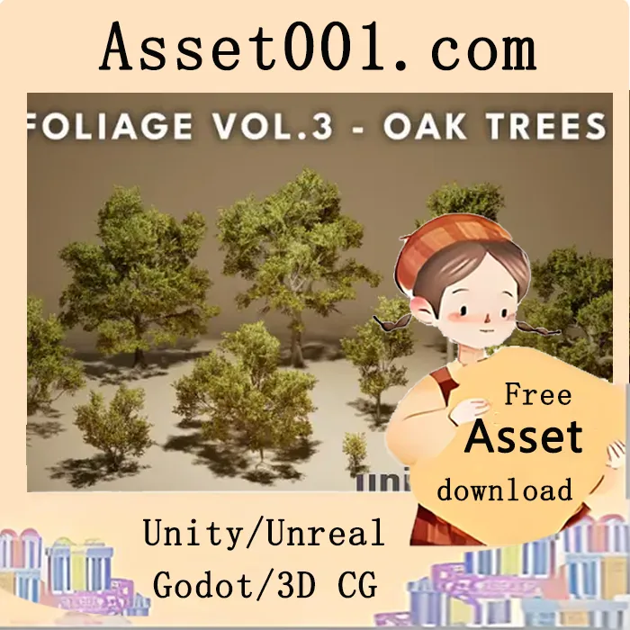 Foliage VOL.3 - Oak Trees (Nanite and Low Poly) v5.3+|Foliage VOL.3 - Oak Trees (Nanite and Low Poly) v5.3+