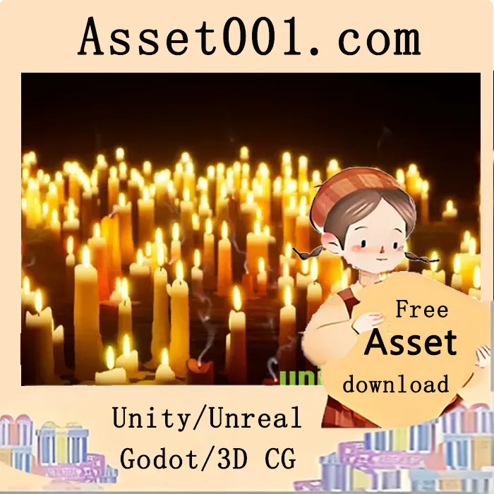 Unreal Engine 5.2+ 纳米烛台包：500个烛台模型与尼加拉烟雾火焰特效|Mega Candles Pack v5.2+