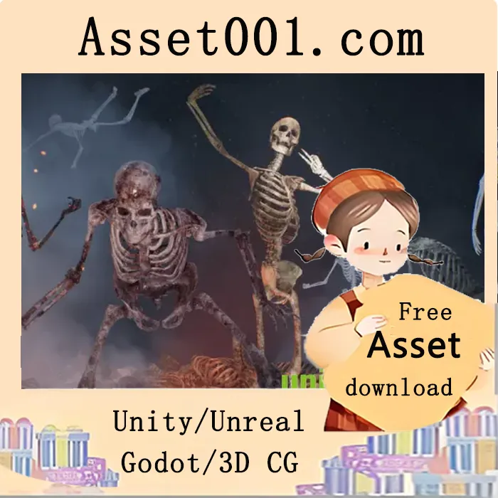 真实的基底骨架：支持多种材质与环境应用|Realistic Base Skeleton v4.27+