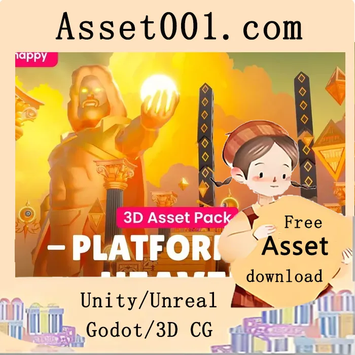 Platformer 9 Heaven - Low Poly 3D Models Pack v2.1 (27 Aug 2025)|Platformer 9 Heaven - Low Poly 3D Models Pack v2.1 (27 Aug 2025)