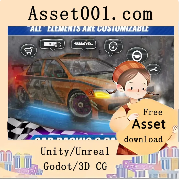 Car Racing & Parking Ultra UI Kit v1.4|Car Racing & Parking Ultra UI Kit v1.4