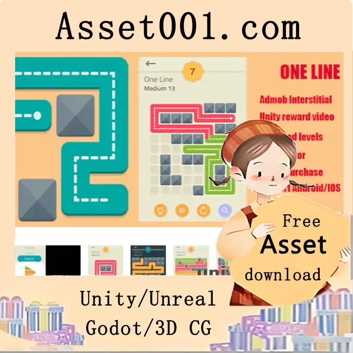 One Line Puzzle Game (Source Code) v1.0|One Line Puzzle Game (Source Code) v1.0