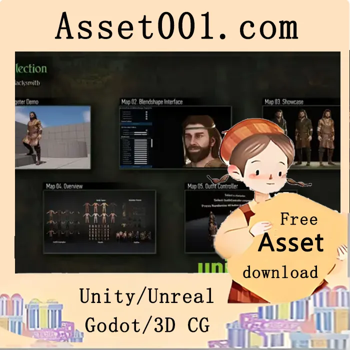 Two Pack - Blacksmith & Knight - Male Humans - Fantasy Collection v5.1-5.4+|Two Pack - Blacksmith & Knight - Male Humans - Fantasy Collection v5.1-5.4+