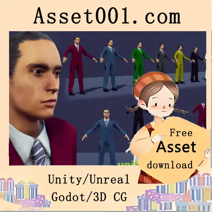 Male Character With Suite v2018.2.4f1|Male Character With Suite v2018.2.4f1