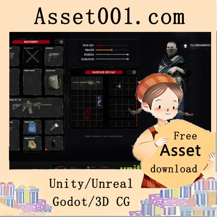 100+ 可编辑的僵尸/生存游戏UI元素（图标、屏幕、按钮等）及PSD源文件|Zombie Game UI Icons and Elements (Textures + Editable PSDs) v4.27+