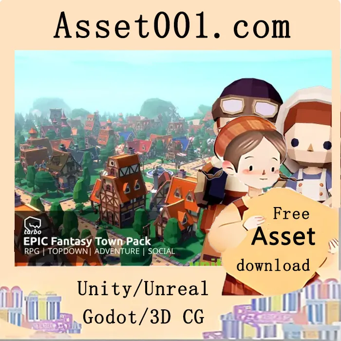 EPIC Fantasy Town - Low Poly 3D Art v1.2|EPIC Fantasy Town - Low Poly 3D Art v1.2