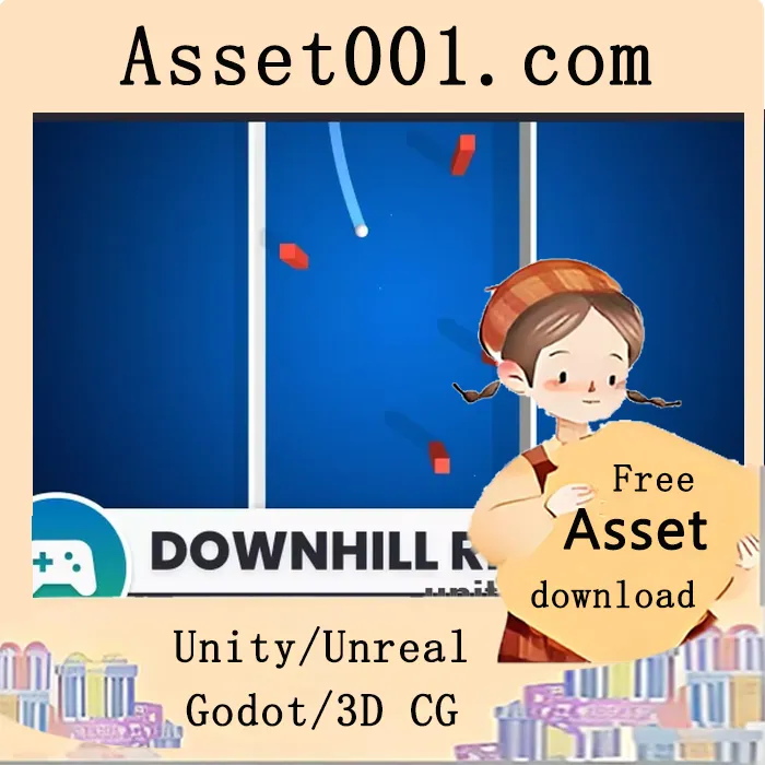 Unity 下载：Downhill Ride 3D 无限跑酷游戏模板|Downhill Ride - Game Template v1.1
