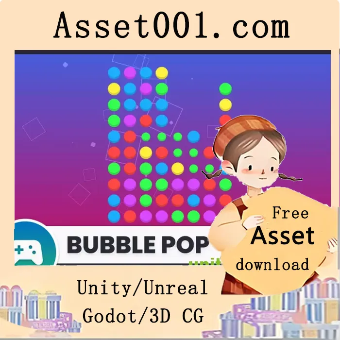 基于Unity的超休闲泡泡消消乐游戏项目模板教程|Bubble Pop - Game Template v1.5