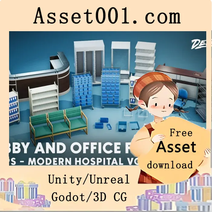 Hospital Props VOL.6 - Lobby and Office Furniture v4.27+|Hospital Props VOL.6 - Lobby and Office Furniture v4.27+