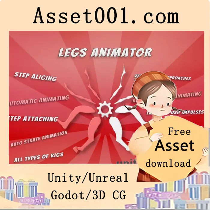 适用于任何3D角色的多功能腿部反向动力学动画插件|Legs Animator v1.0.4.6 (04 May 2026)
