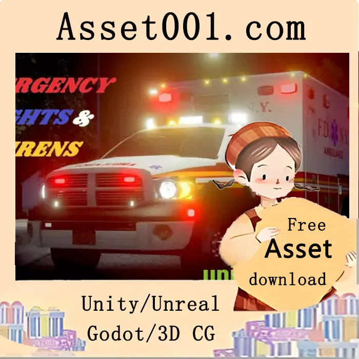 Unity紧急灯光与警报声系统完整解决方案|Emergency Lights & Sirens v1.0