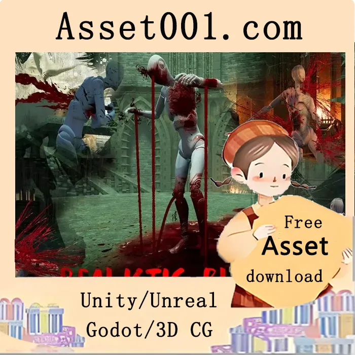Unity 实时血浆特效包 v3.0——包含28种血溅、出血与伤口特效|Realistic Blood VFX (Blood Effects,Blood, Blood VFX) v3.0