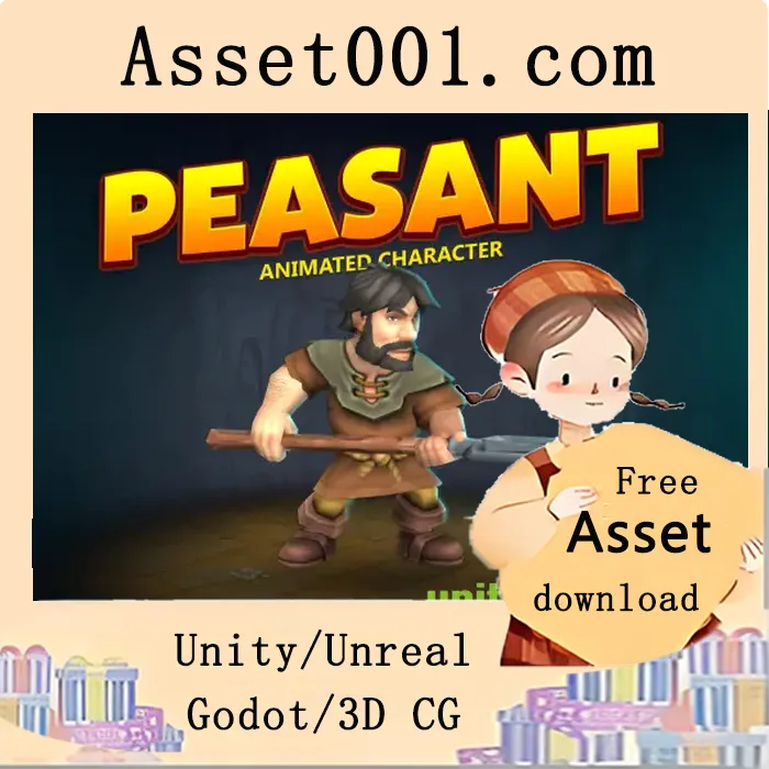 Peasant animated character v1.0|Peasant animated character v1.0