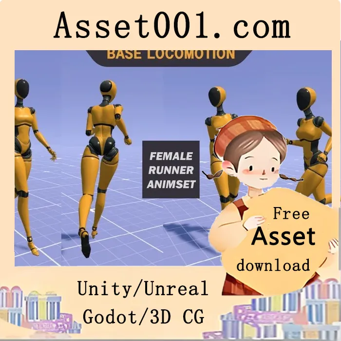 Female Runner Animset - FreeWalkJog v1.2 (09 Apr 2026)|Female Runner Animset - FreeWalkJog v1.2 (09 Apr 2026)