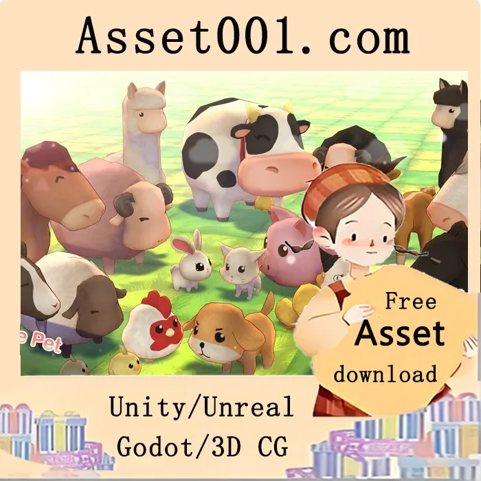 Unity可爱宠物角色资源包 v3.2 技术规格说明|Cute Pet v3.2