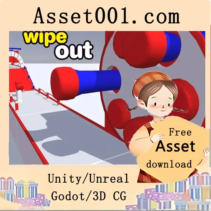 3D Wipe Out 无限跑酷包：包含惊艳视觉效果与挑战性赛道|3D Wipe Out Infinite Runner - Level Based v1.0