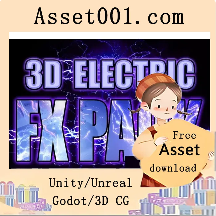 Unity电光特效包 v1.0：12个真实感复杂粒子系统|3D Game ElectricFX PACK v1.0