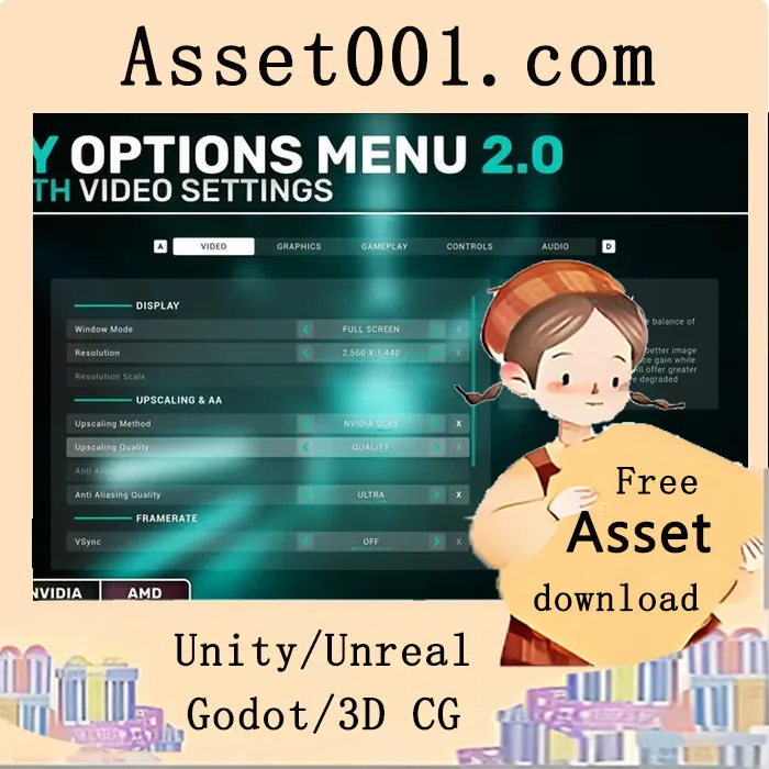 Easy Options Menu 5.7：一键集成的完整游戏设置菜单解决方案|Easy Options Menu 5.7