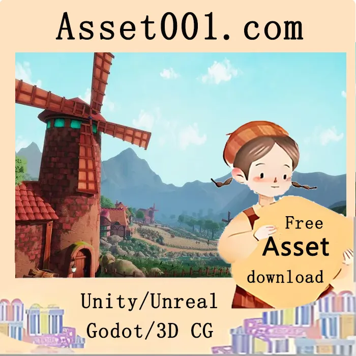 Stylized Windmill Valley Environment v1.0 (11 Feb 2026)|Stylized Windmill Valley Environment v1.0 (11 Feb 2026)