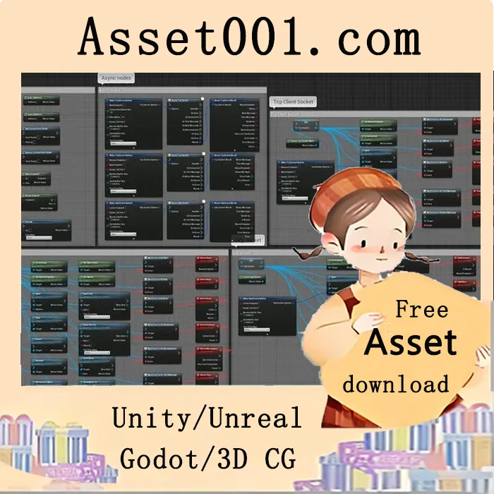 Unity蓝图网络通信插件：支持TCP/UDP的客户端与服务器实现|[Blueprint] Socket Helper (TCP-UDP Client-Server) 5.7