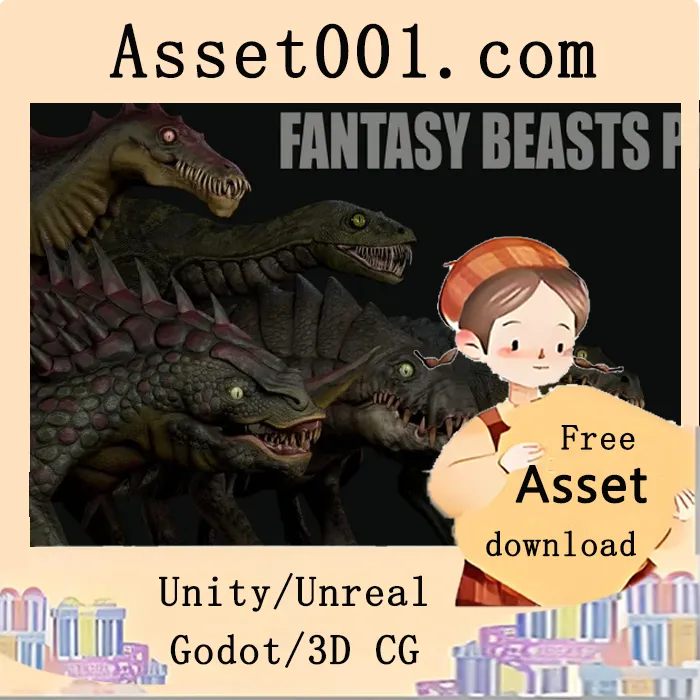幻想生物包：包含5个角色的完整资源包（含120个动画，支持Windows平台）|Fantasy Beasts Pack v4.27+
